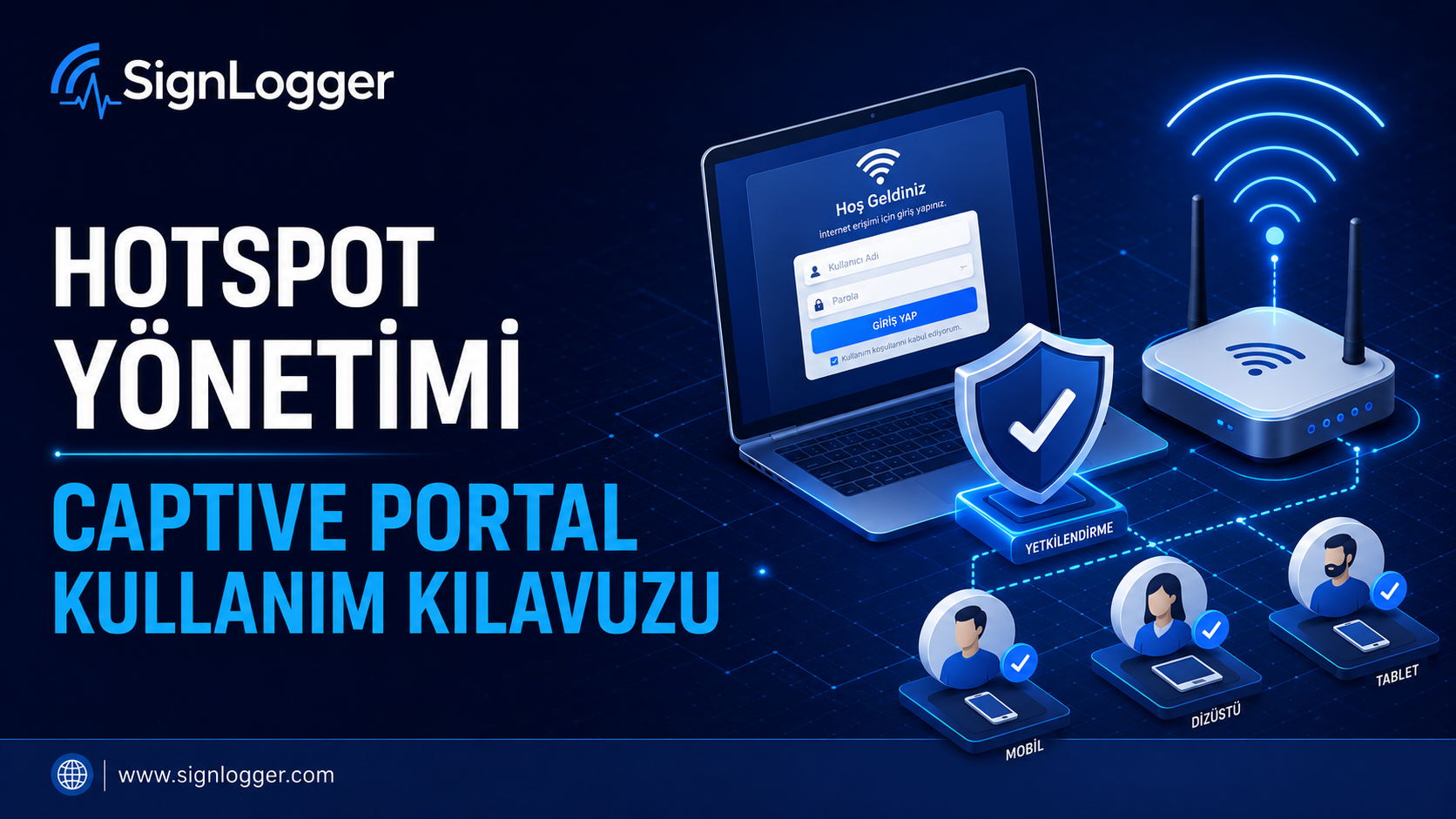 SignLogger Hotspot Management — Captive Portal User Guide